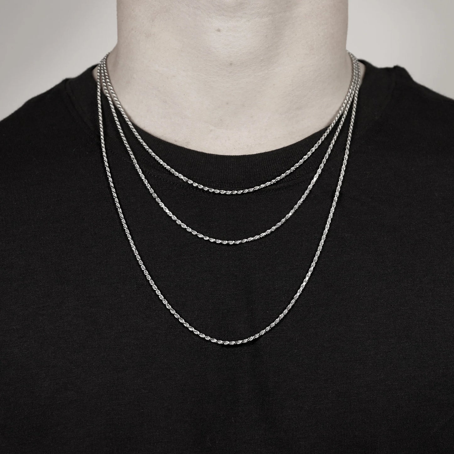 Stainless Steel Rope Chain Necklace