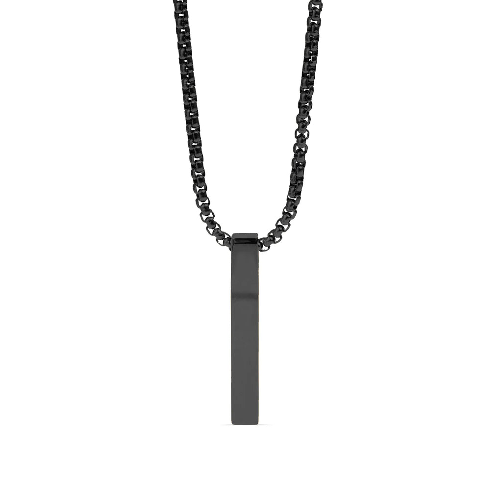 4 Sided Vertical Blank Bar Necklace
