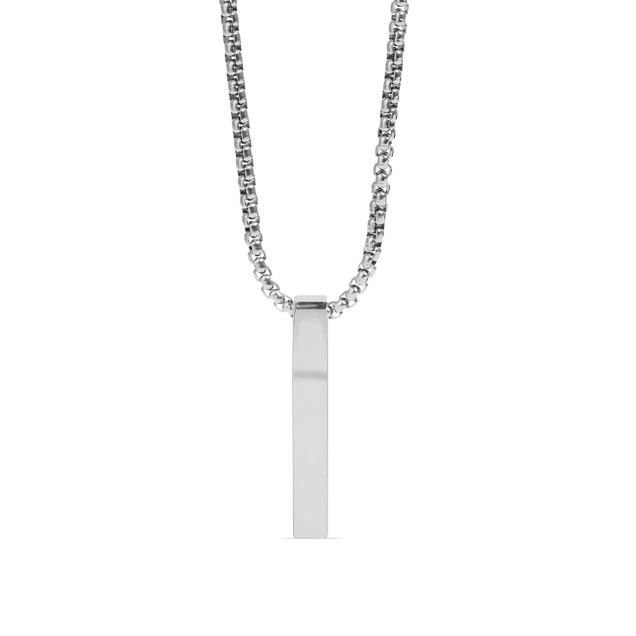 4 Sided Vertical Blank Bar Necklace