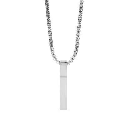 4 Sided Vertical Blank Bar Necklace