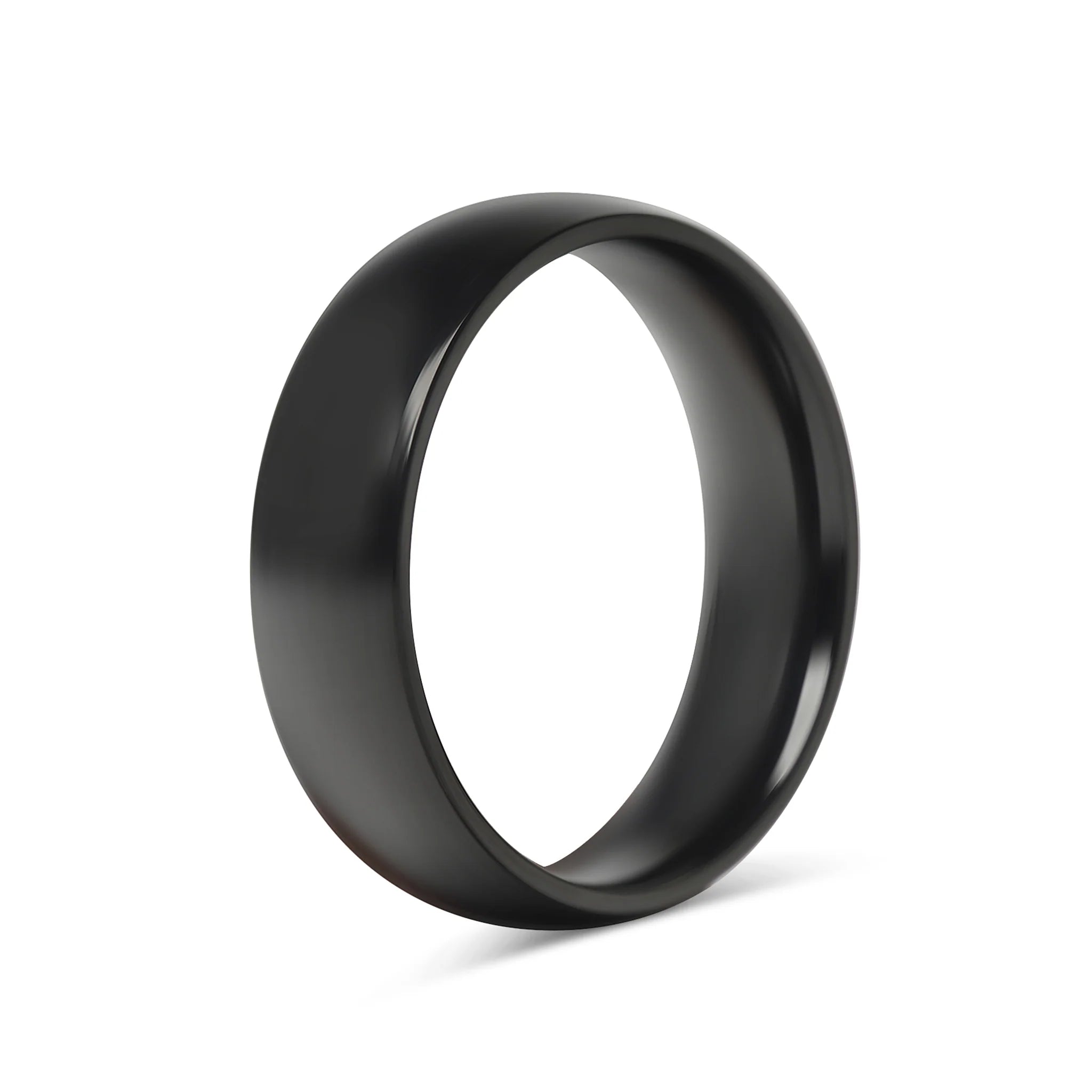 Black Stainless Steel Blank Ring