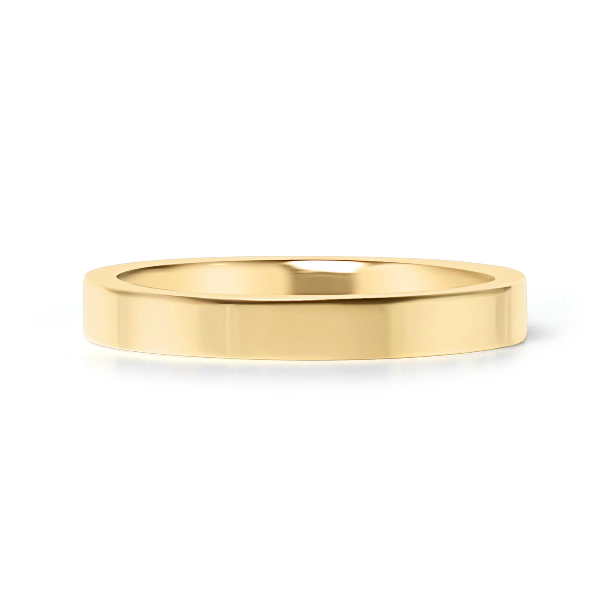 18K Gold PVD Stainless Steel Flat Blank Ring