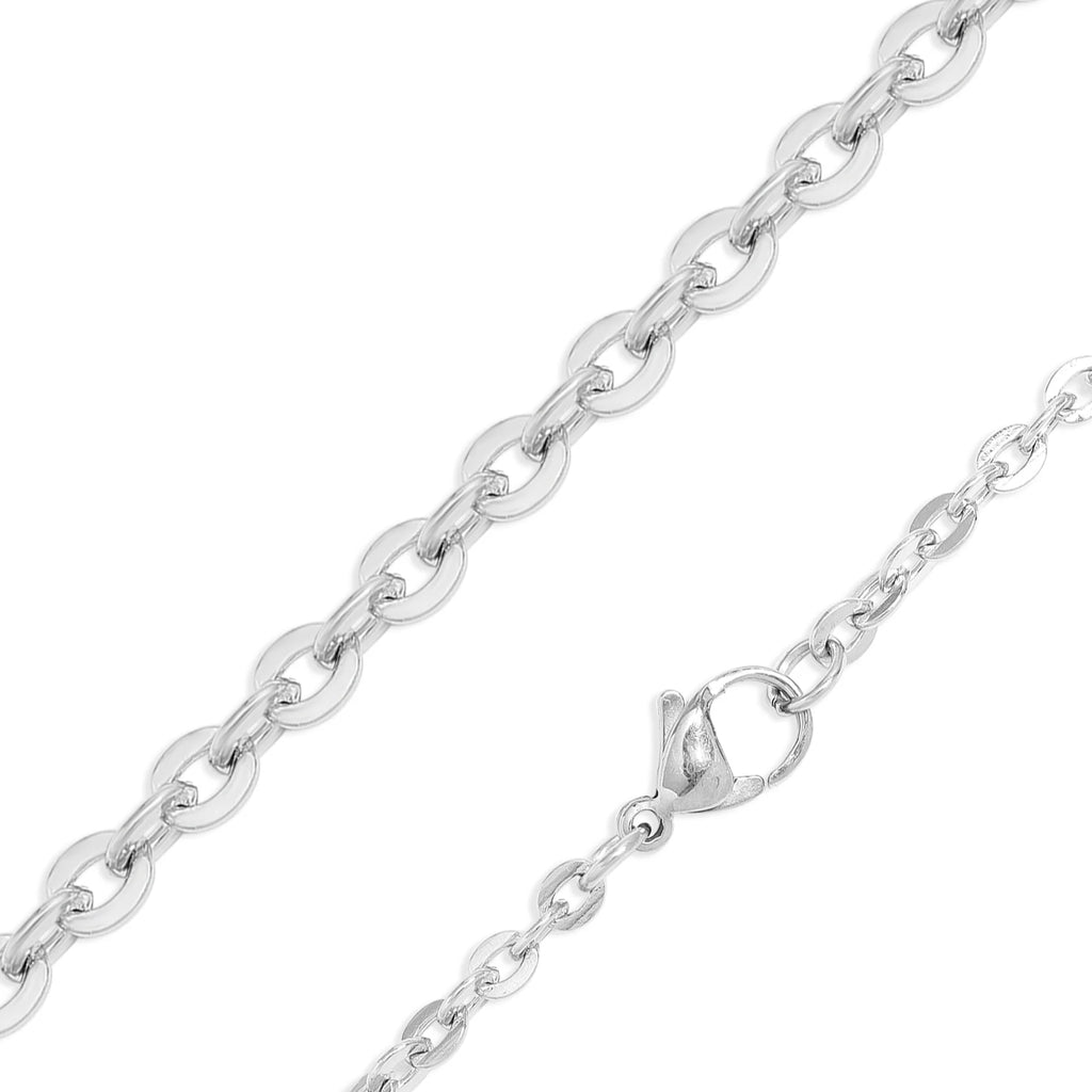 Stainless Steel Flat Oval Loop Chain