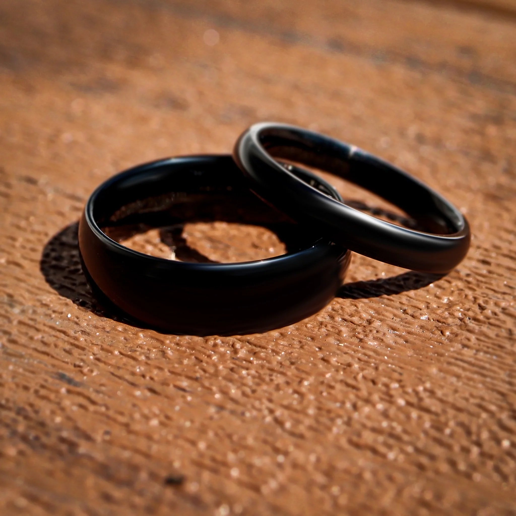 Black Stainless Steel Blank Ring